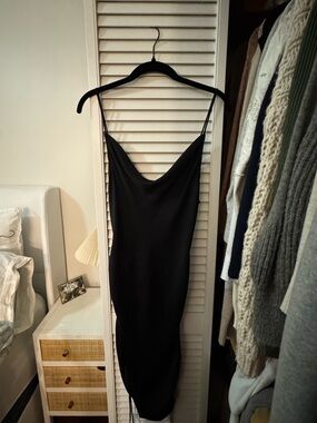 Free People Black Slip Dress
